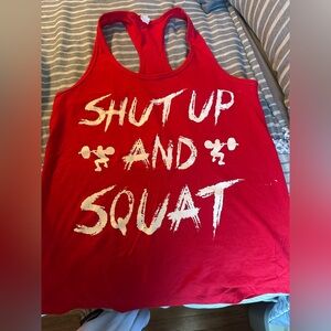 Red Graphic Tank Top